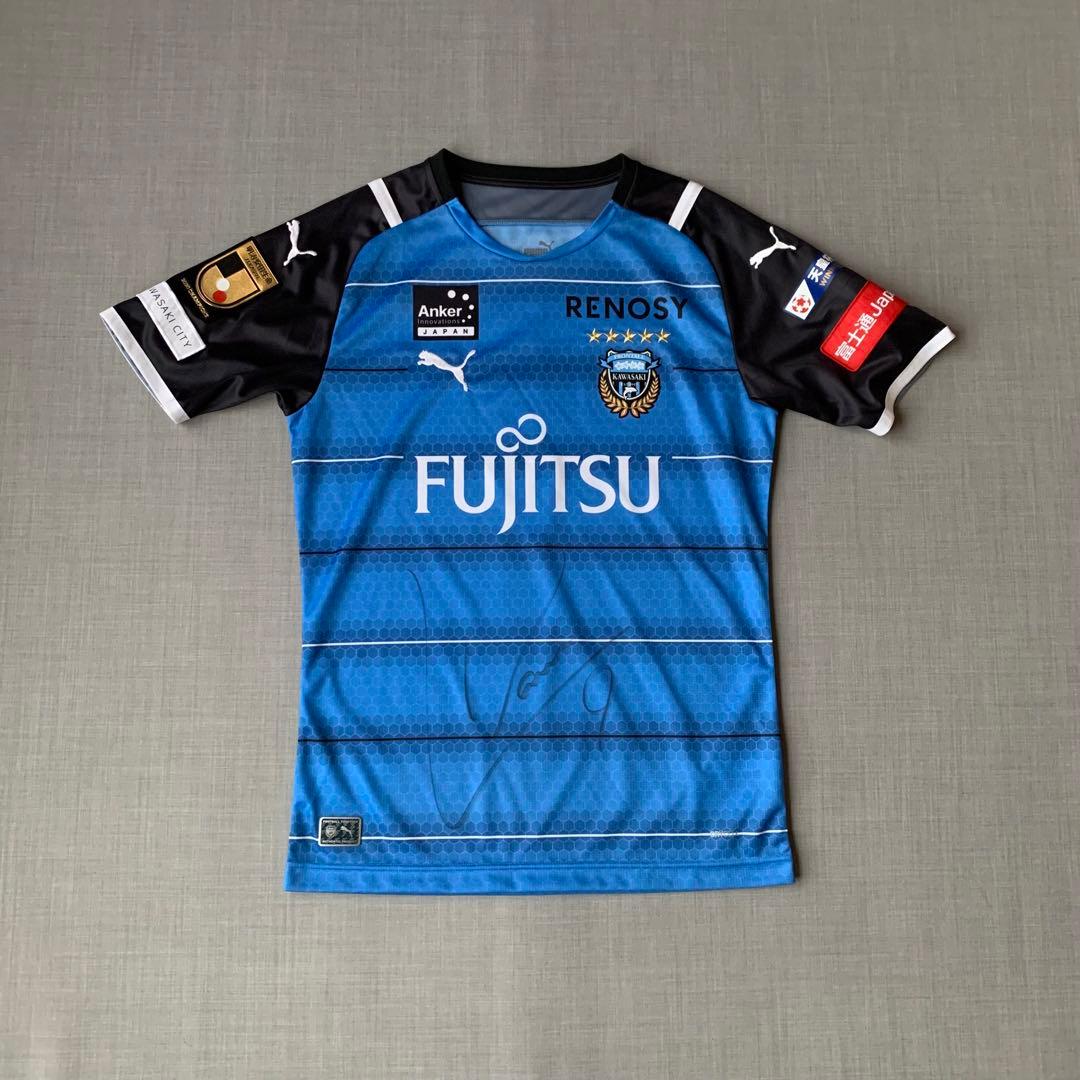 未使用 川崎フロンターレ 2021 ユニフォーム レアンドロダミアン サイン入