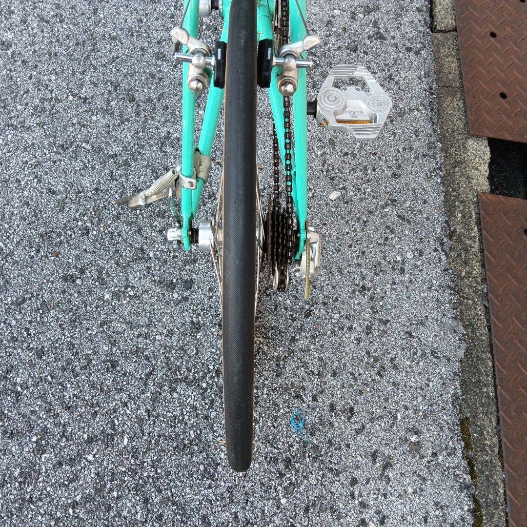 ターコイズ スチールフレーム 小径自転車