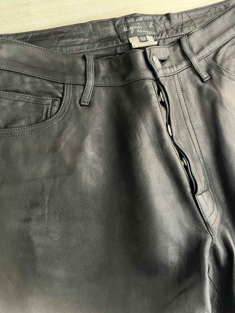 パンツ archive agnes b. lamb leather pants