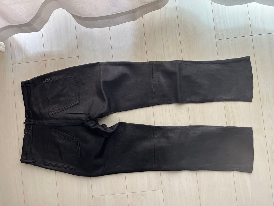 パンツ archive agnes b. lamb leather pants