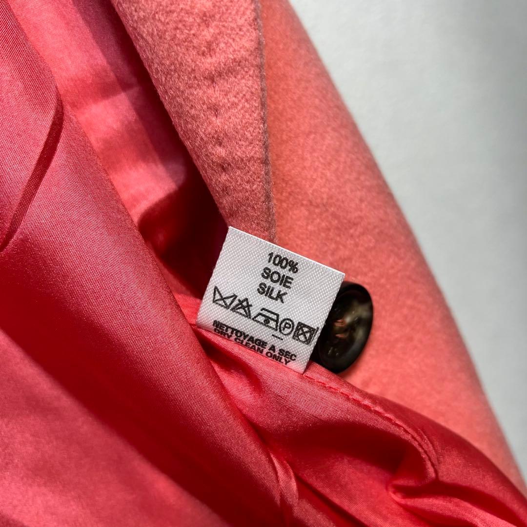 希少 CELINE マイケルコース期 上質 カシミヤ シルク チェスターコート