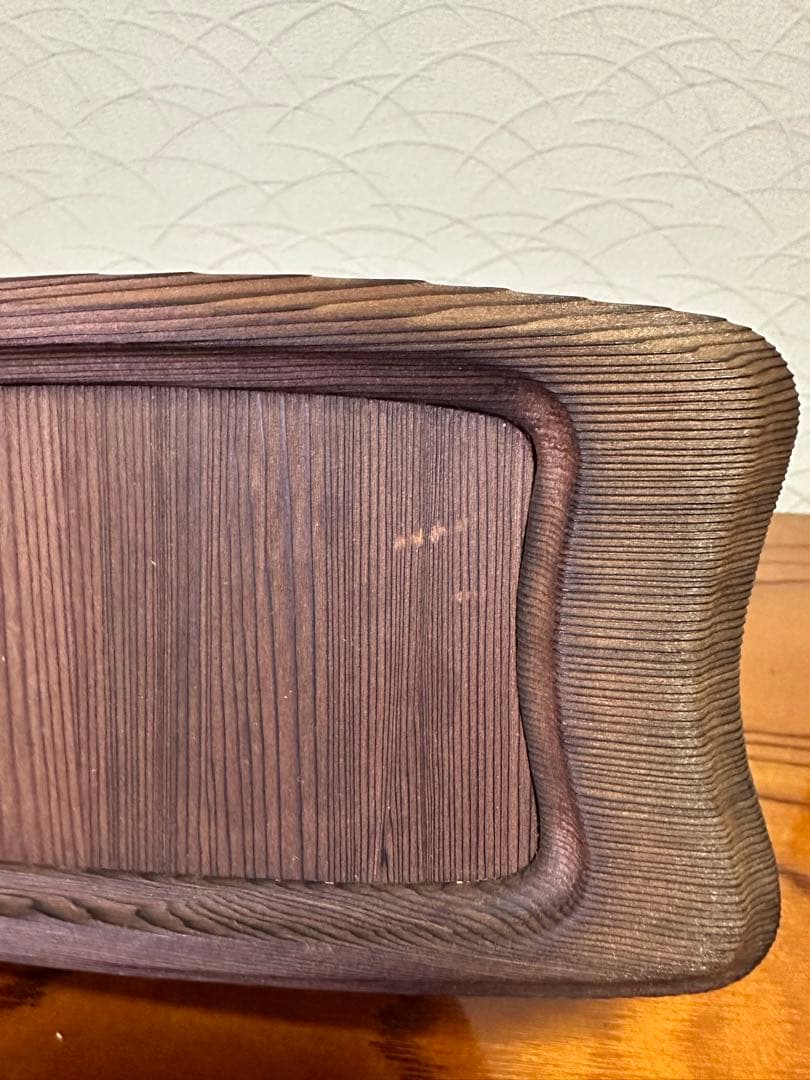 泊舟　泊船　華道具　木製花器　美品　池坊　花器