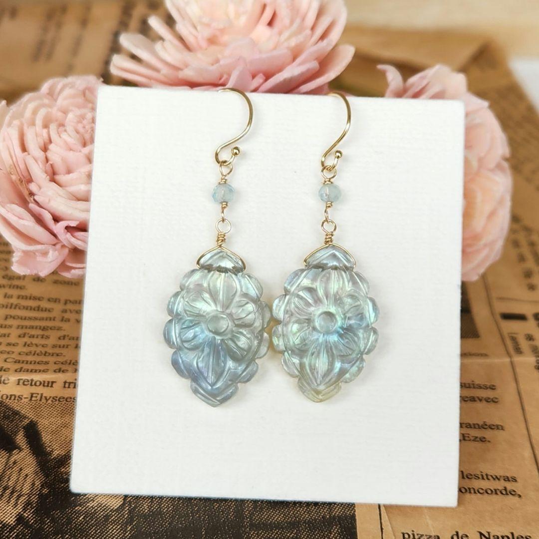 １４kgfピアスフローライトフラワーカービング