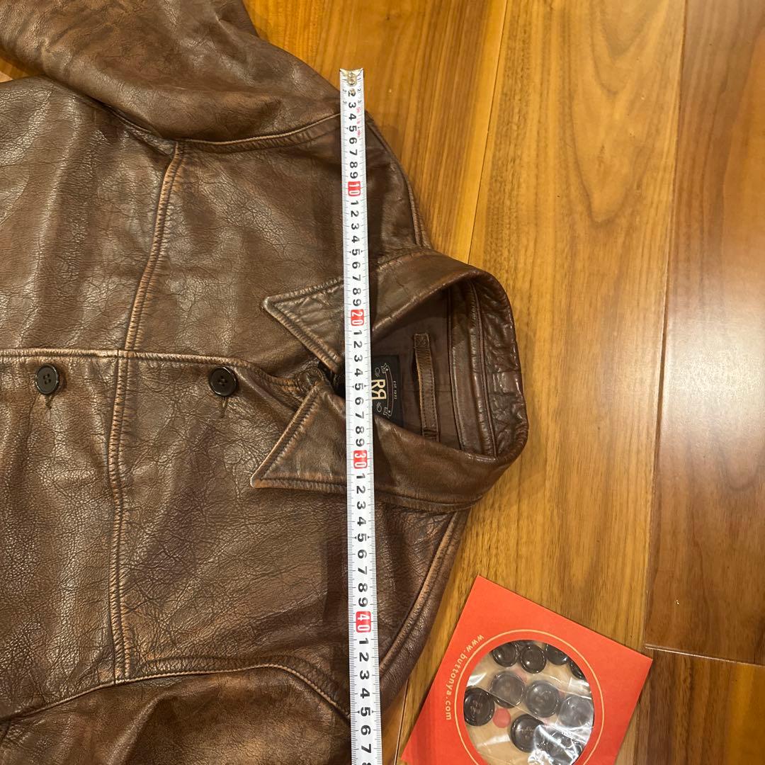 【希少】RRL レザーカーコート M 2020年製 完売品（代えボタン付）