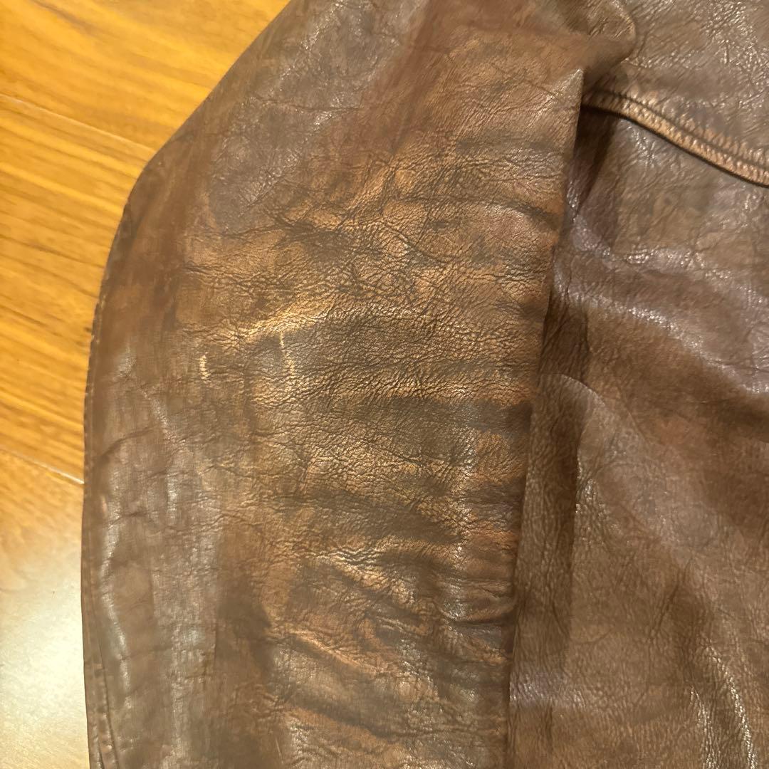 【希少】RRL レザーカーコート M 2020年製 完売品（代えボタン付）