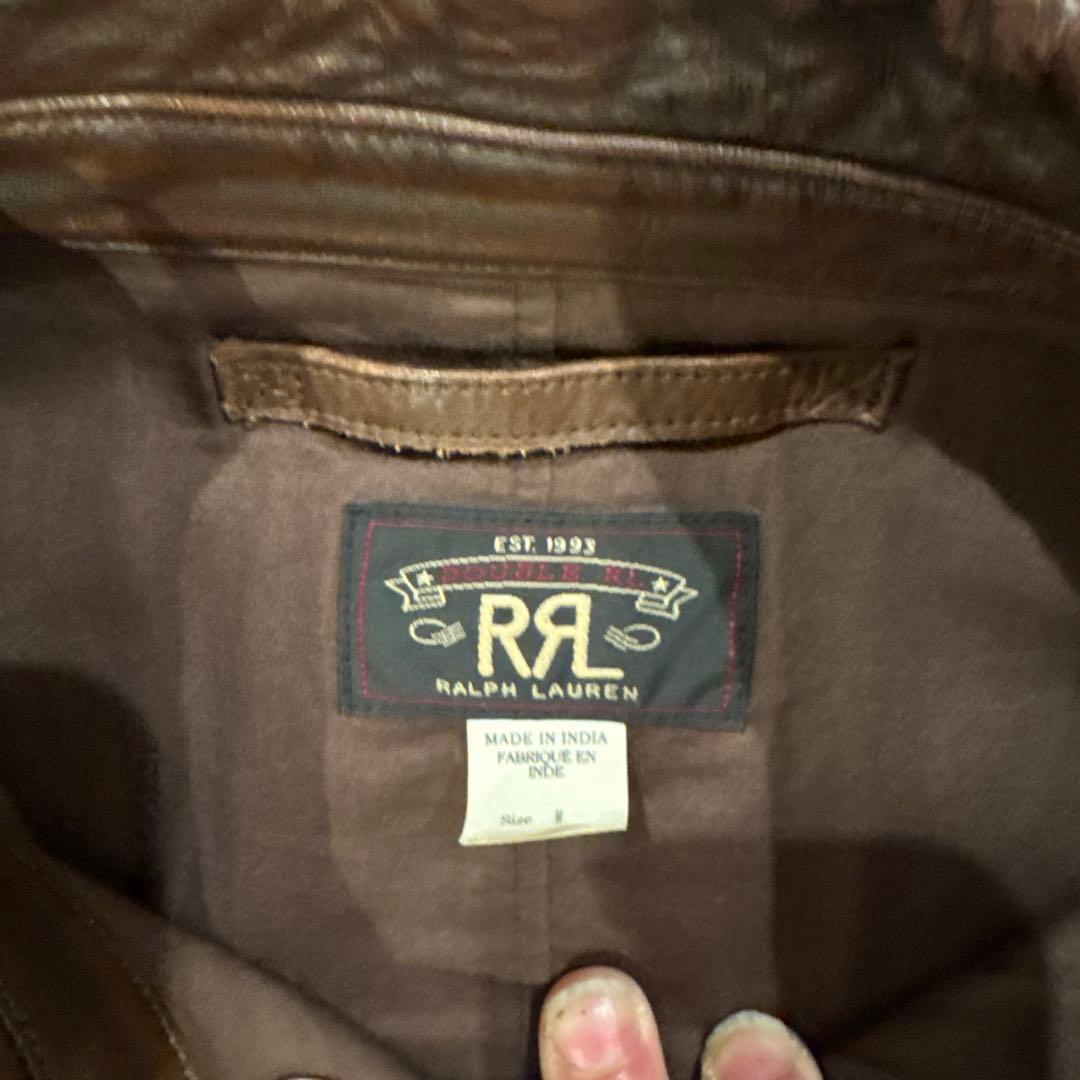 【希少】RRL レザーカーコート M 2020年製 完売品（代えボタン付）