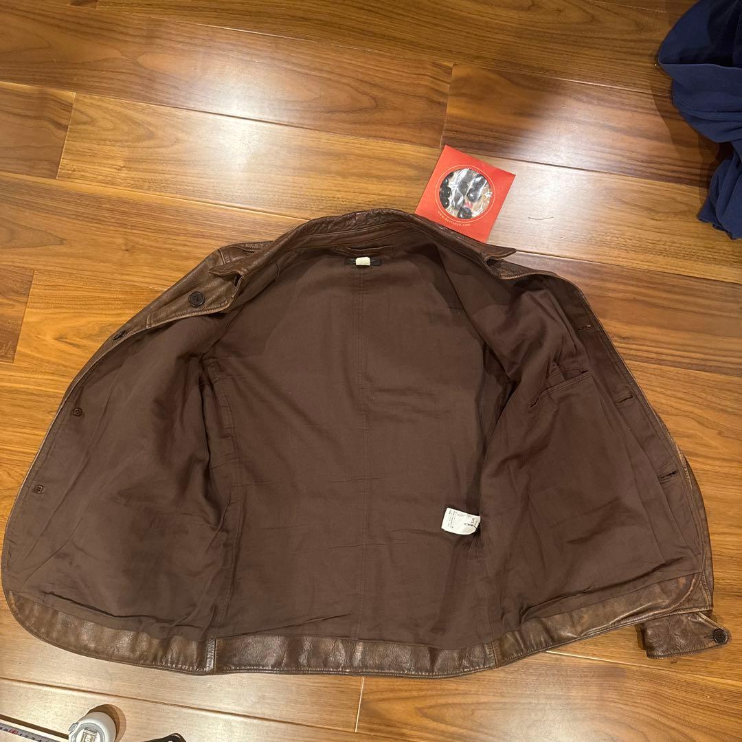 【希少】RRL レザーカーコート M 2020年製 完売品（代えボタン付）