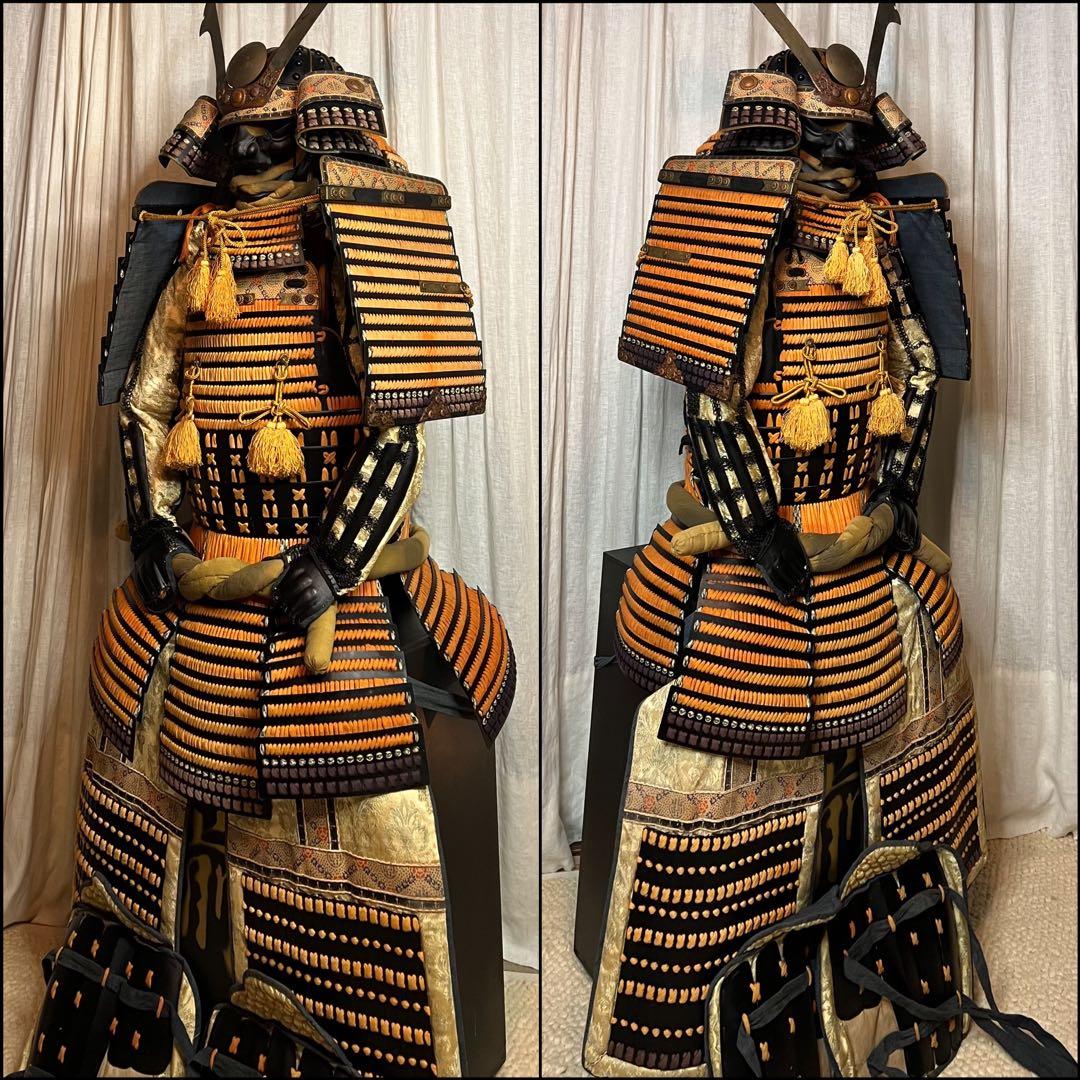 【BLACK】美品！丸武産業製　日本 甲冑 鎧 一式『清掃除菌 済』