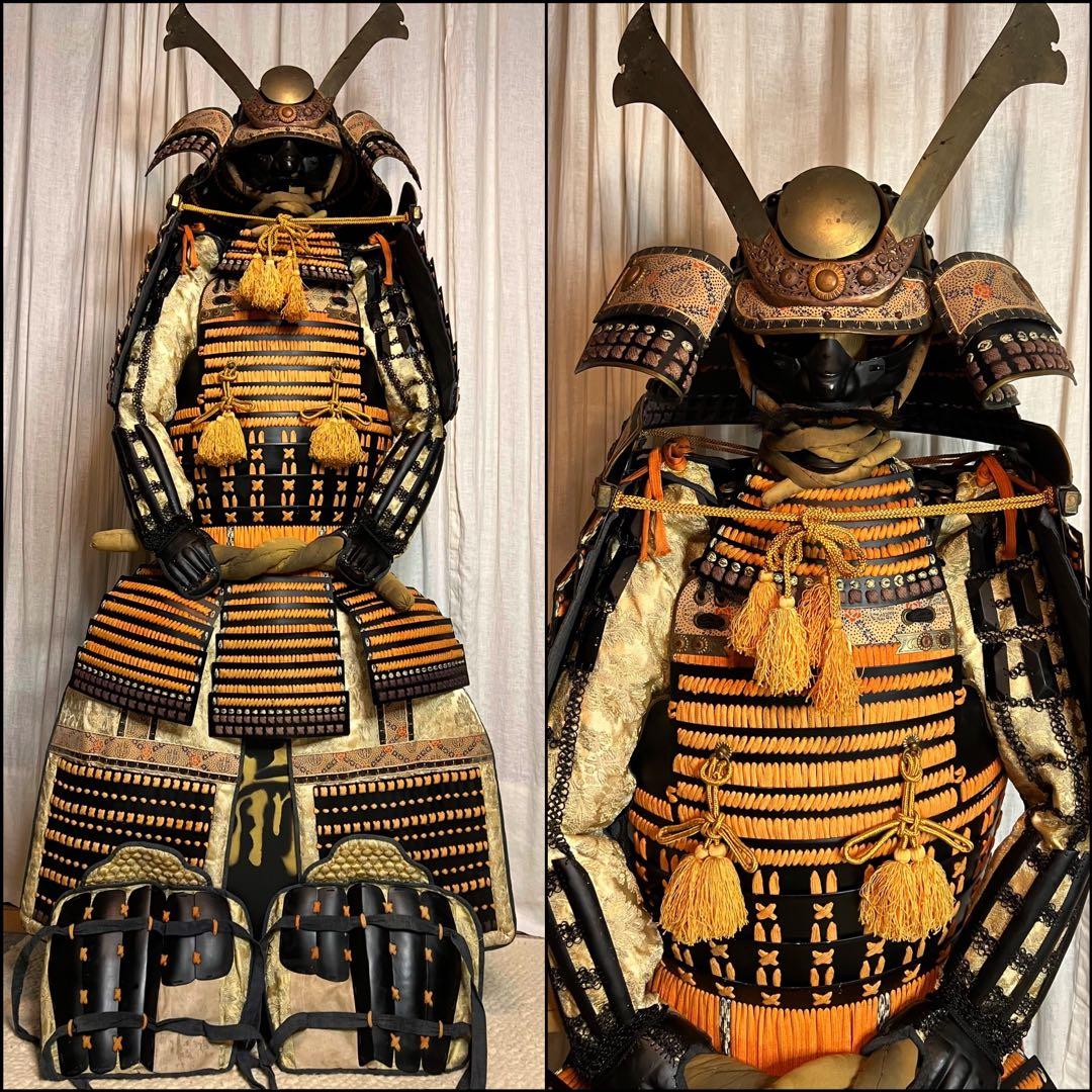 【BLACK】美品！丸武産業製　日本 甲冑 鎧 一式『清掃除菌 済』