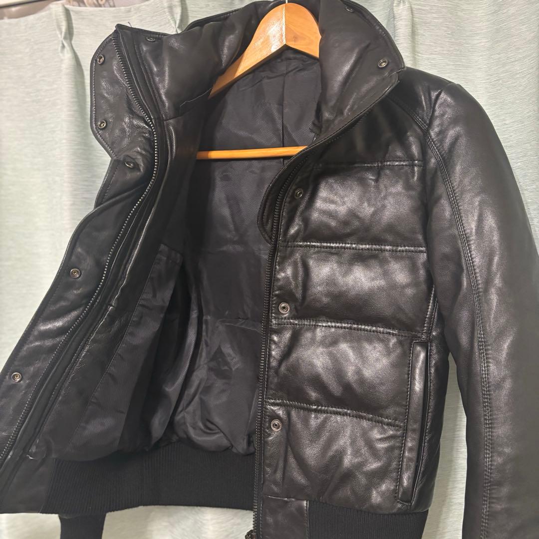 AKM 最高級　ラムレザー　ダウンジャケット　lamb leather 子羊革