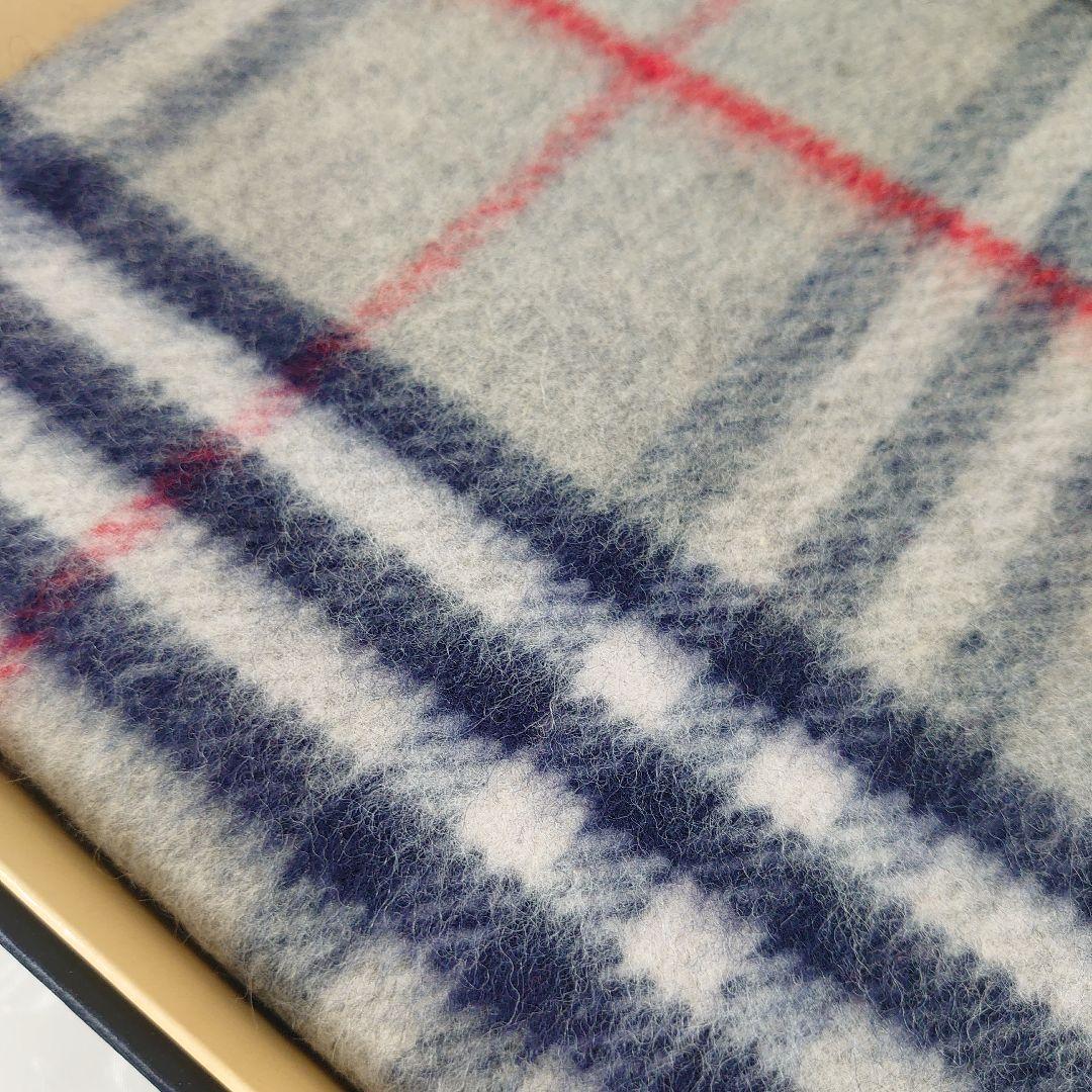 Burberrys バーバリー 純毛毛布 ラムMIX 140×200cm