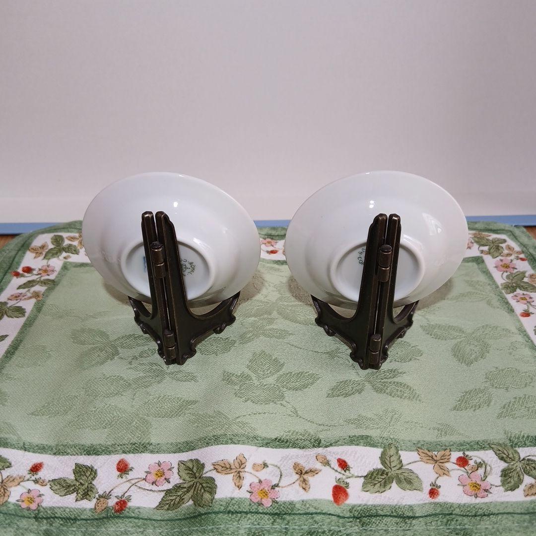 ロイヤルコペンハーゲン　ホワイトフルーテッド　ハーフレース　バタープレート　2個