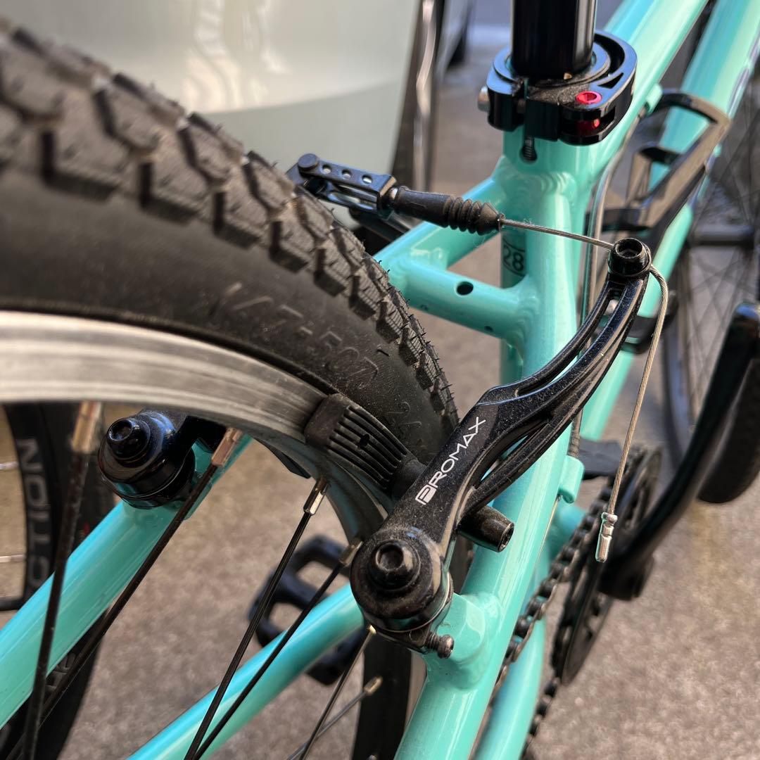 Bianchi Pista チェレステ7段変速 子供用クロスバイク　オマケ付