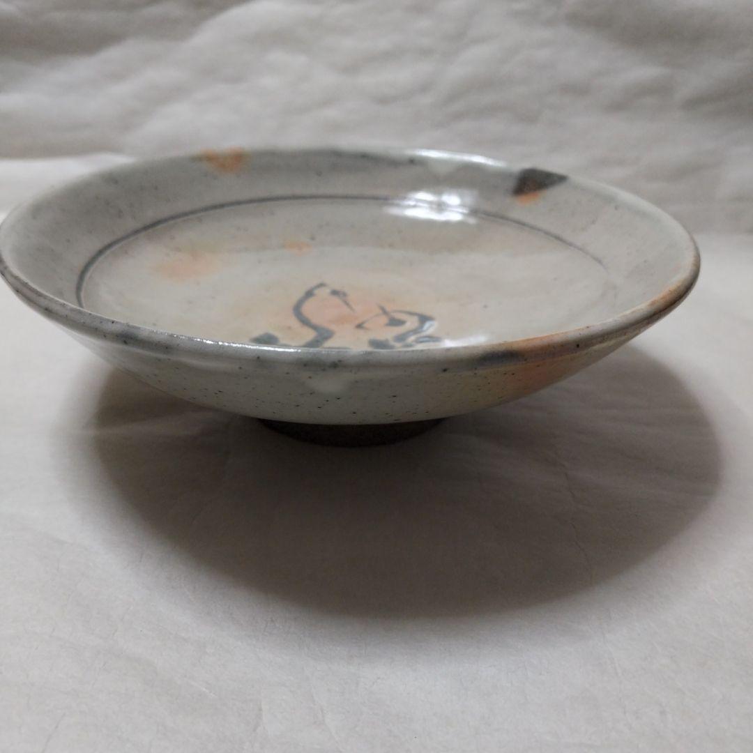 〔白化粧　搔落　鶴文鉢〕久兵衛