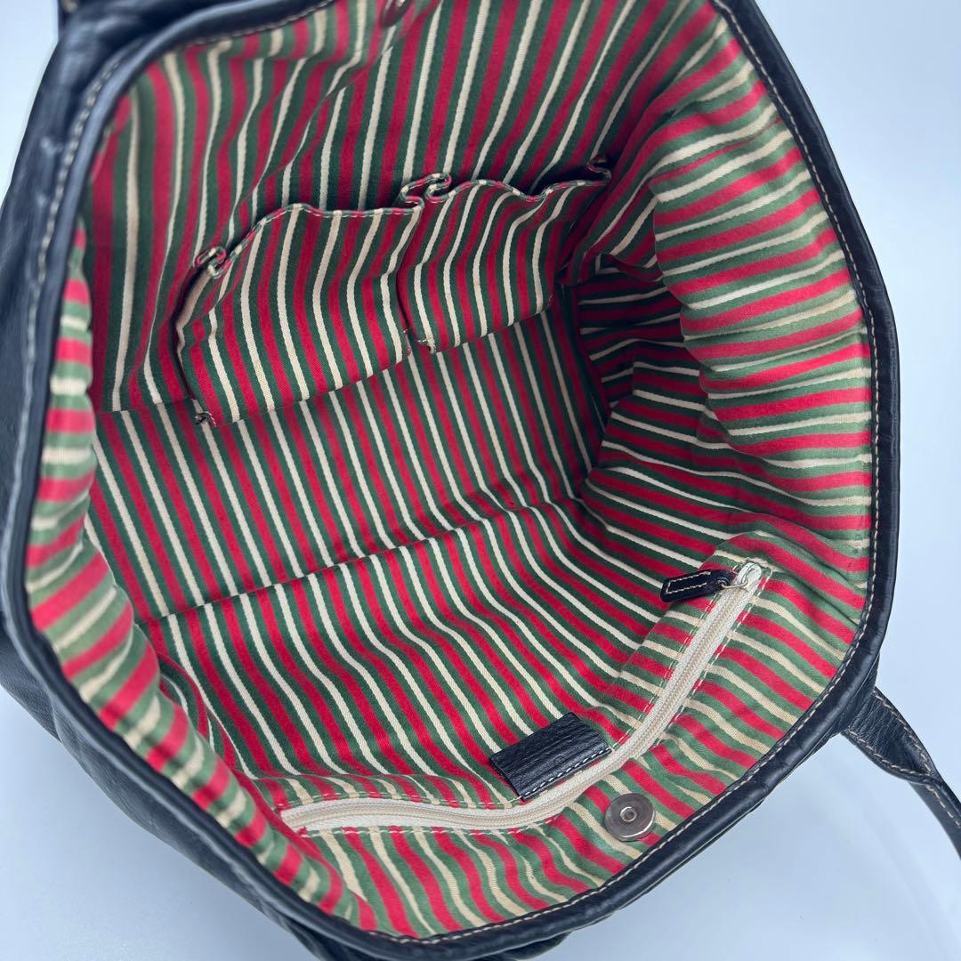 GUCCI グッチ ニューブリット レザー トートバッグ ショルダーバッグ 黒