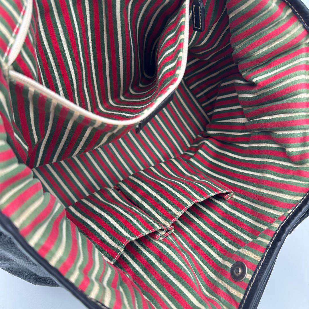 GUCCI グッチ ニューブリット レザー トートバッグ ショルダーバッグ 黒