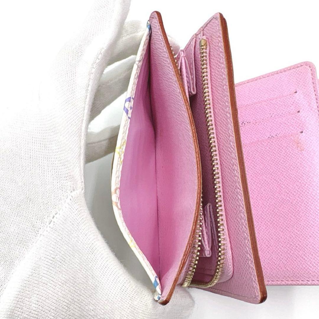 【美品】ルイヴィトン 折り財布 モノグラム マルチカラー ポルトフォイユ ジョイ