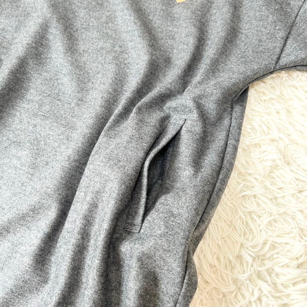 Leilian レリアンホワイトレーベル ドルマンウールワンピース