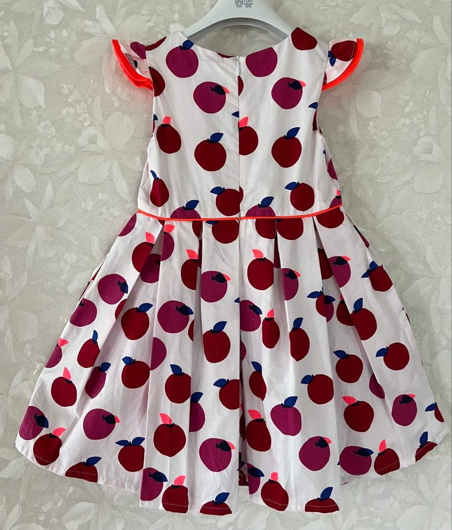 JACADI♡ りんご柄　肩フリル　ワンピース