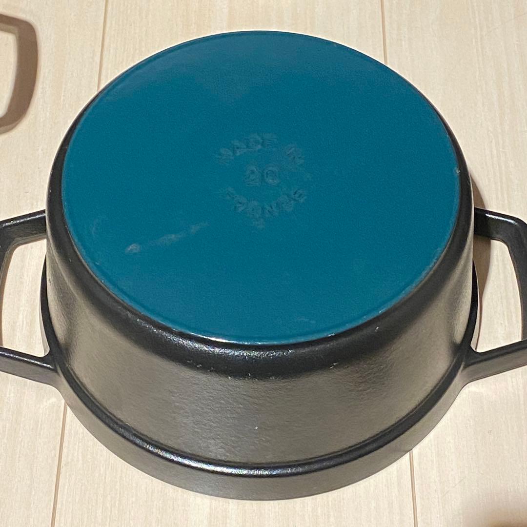 Staub ストウブ　ラウンドココット　ブラック　20cm 6点セット