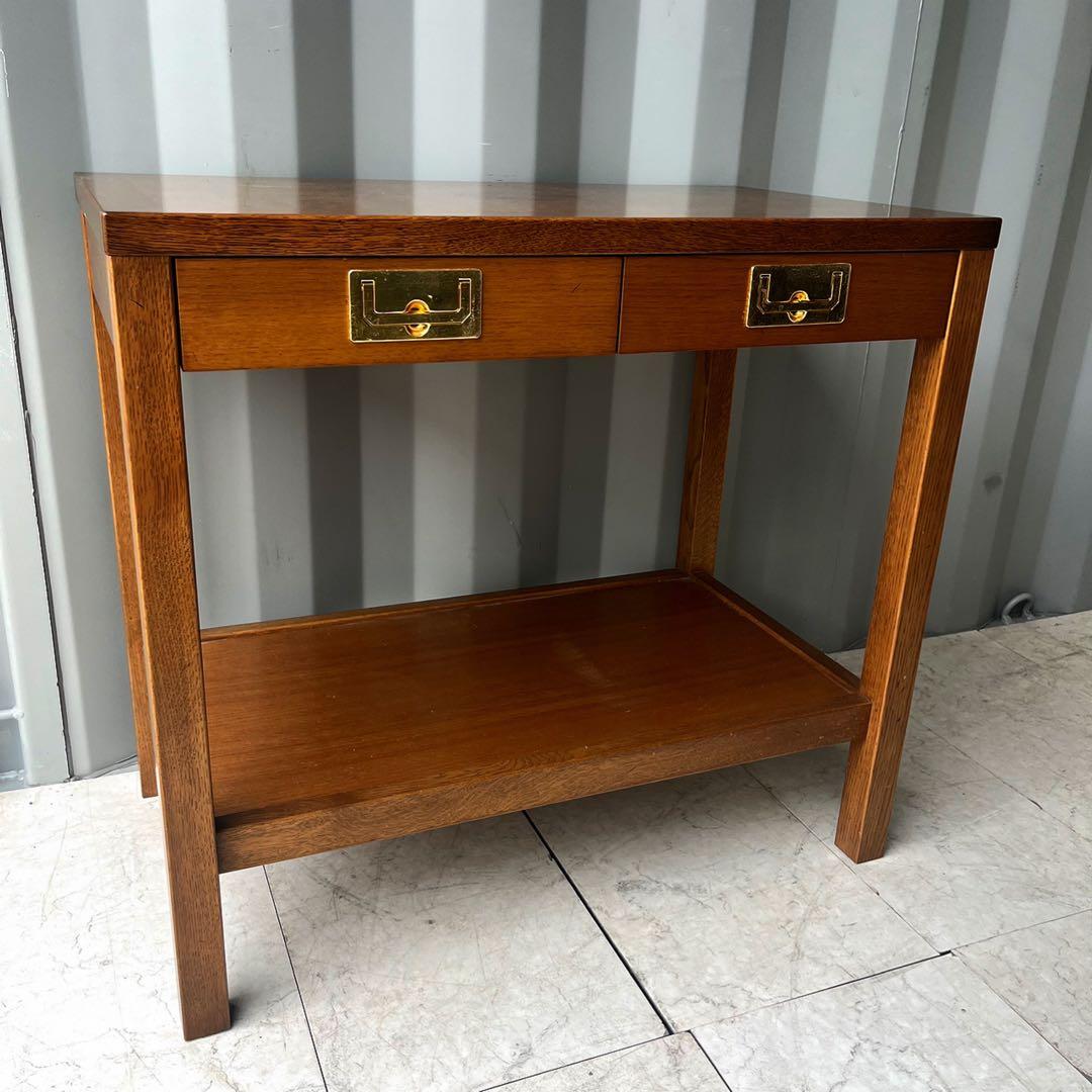 取付無料！カリモク家具 ドマーニ モーガントン 天然木クラシカルサイドテーブル✨