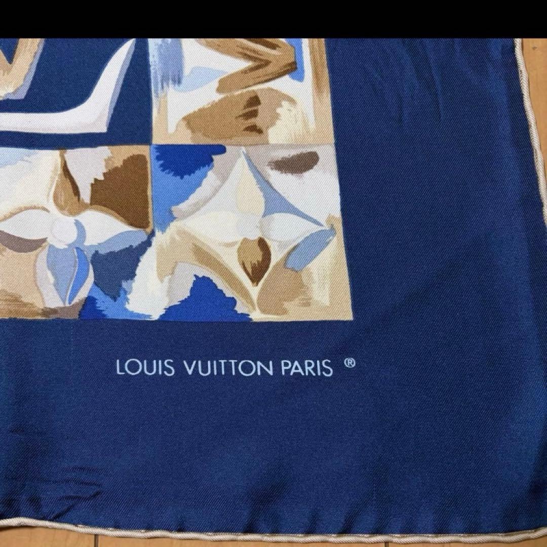 Louis Vuitton ルイヴィトン　モノグラム　大判スカーフ　シルク