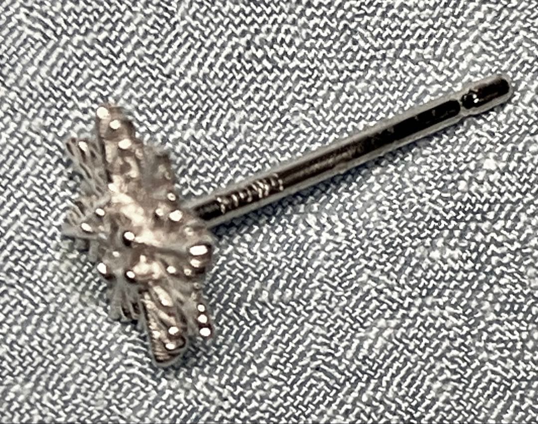 超お得 最終値 美品希少K10WGダイヤ白雪姫ピアス nojess好きにも