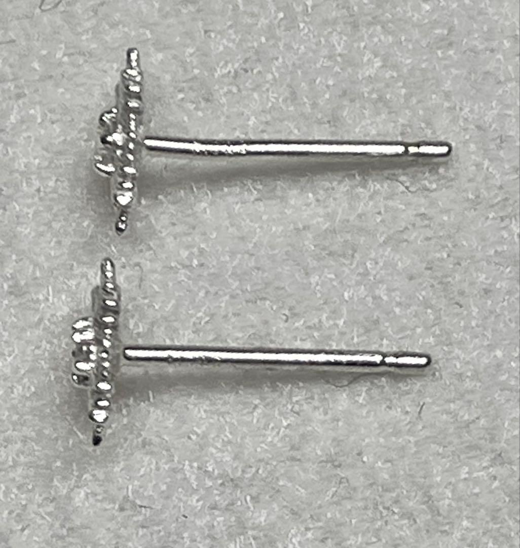 超お得 最終値 美品希少K10WGダイヤ白雪姫ピアス nojess好きにも