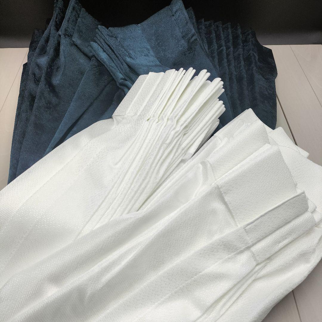 川島織物◆レース&ドレープ◆2枚1組◆W870×H1960◆HP2411BL10