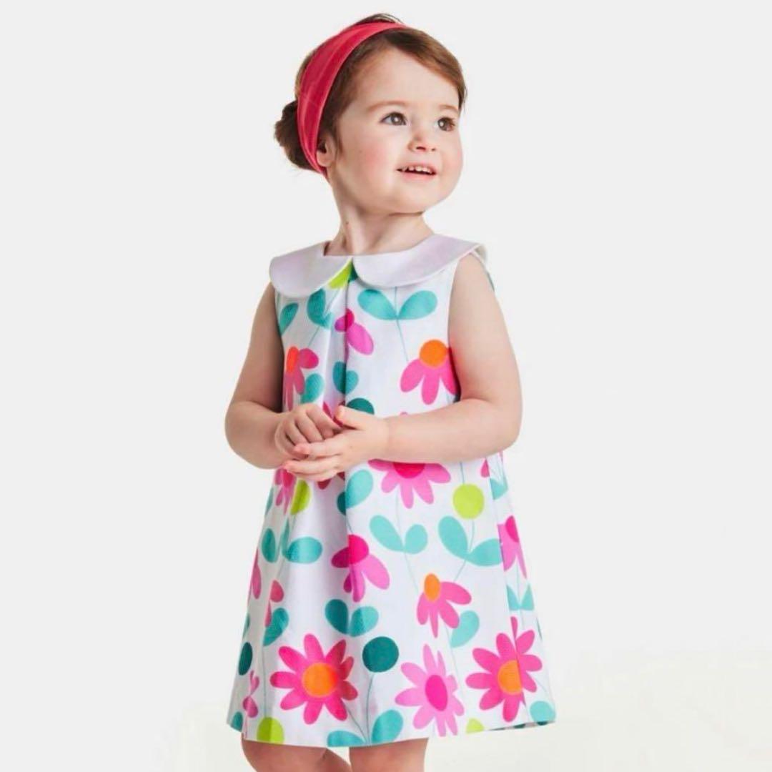 jacadi フラワープリントワンピース 18M