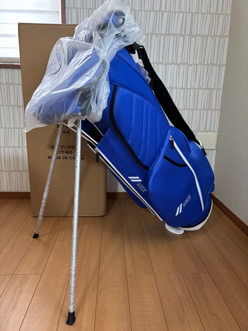 パトリック PATRICK ブルー スタンドキャディバッグ 2024 新品