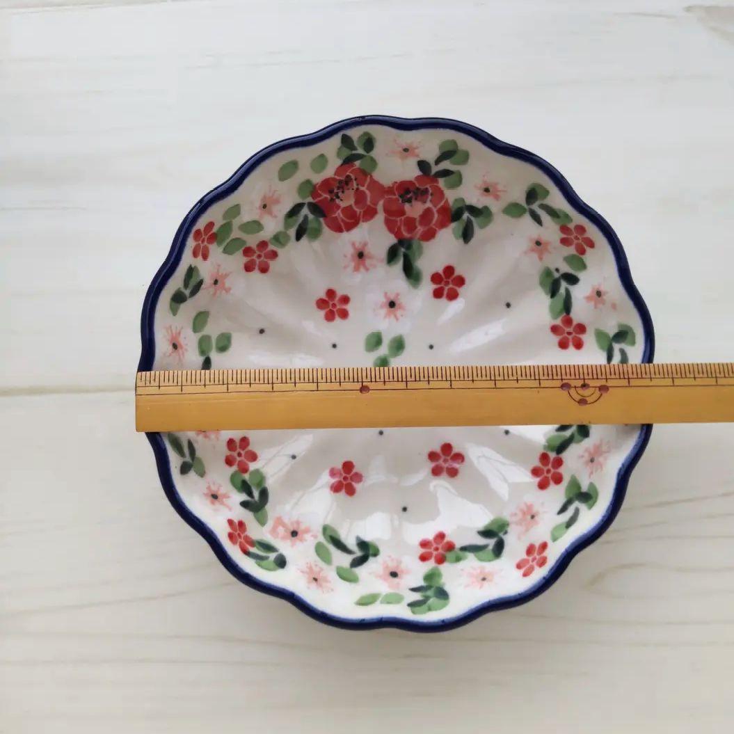 新品　ポーランド　11.8cm　ボウル　花　ツェラミカ アルティスティチナ