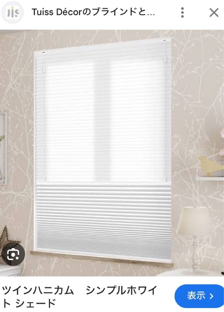 180✖️90 ツインハニカムシェード天井付け