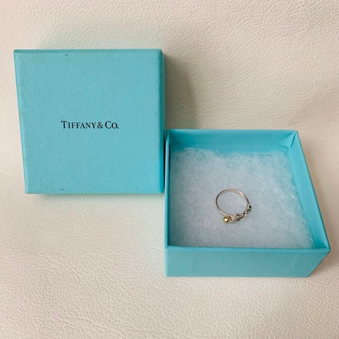 k18 コンビネーション ティファニー 指輪 リング フックアンドアイ 750