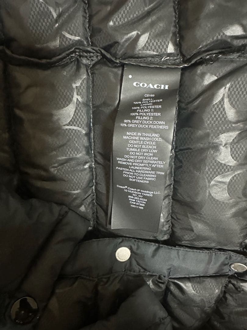 COACH ロングダウンジャケット フード付き　週末セール❗️