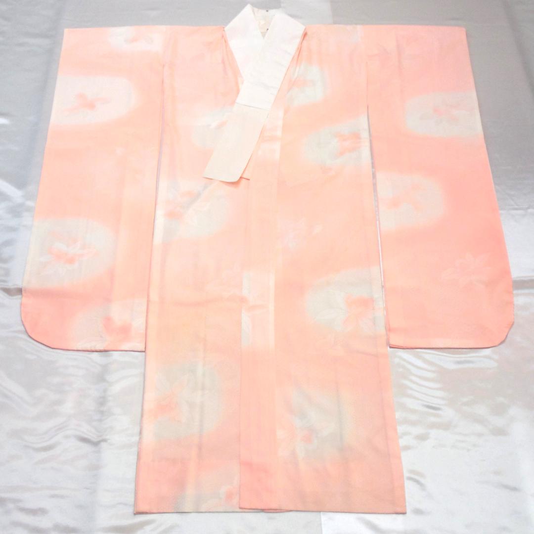 極美品★振袖フルセット　正絹　振袖　7点セット　成人式　Mサイズ　緑　赤　古典柄