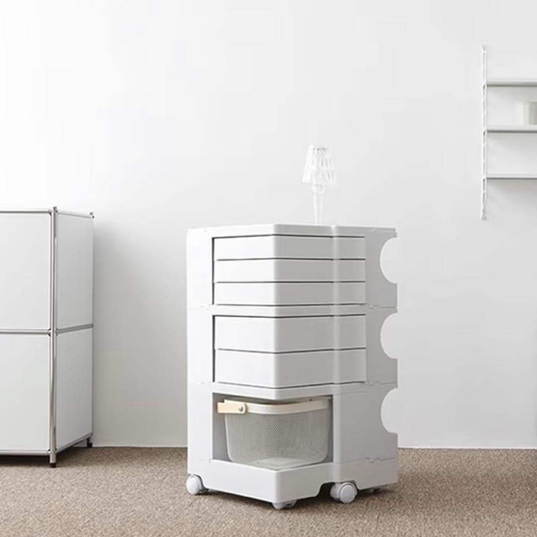 美品◆ボビーワゴン リプロダクト レプリカ　ホワイト　サイドワゴン キャスター