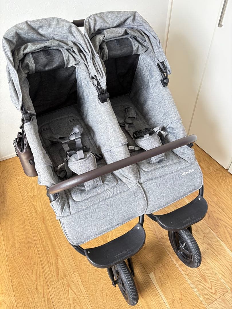 【値下げ】【付属品多数】エアバギー ココダブル EX 双子　ベビーカー
