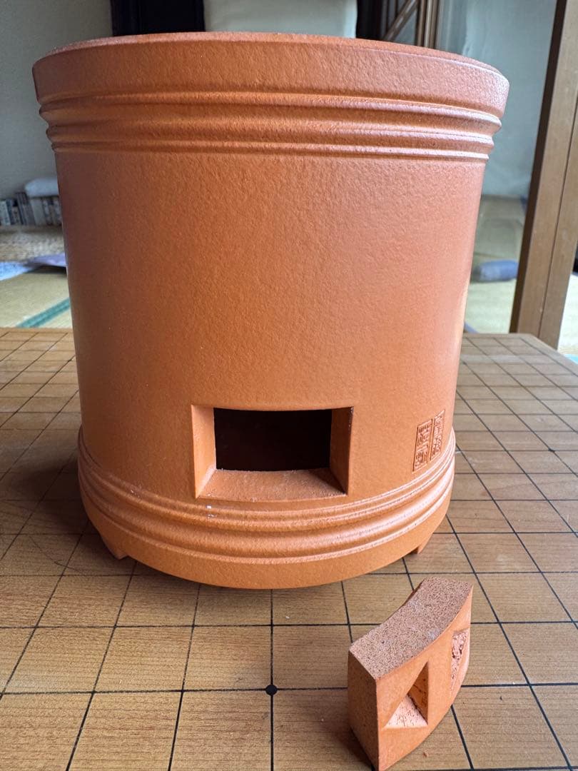 涼爐 陶工 茶道具 在銘