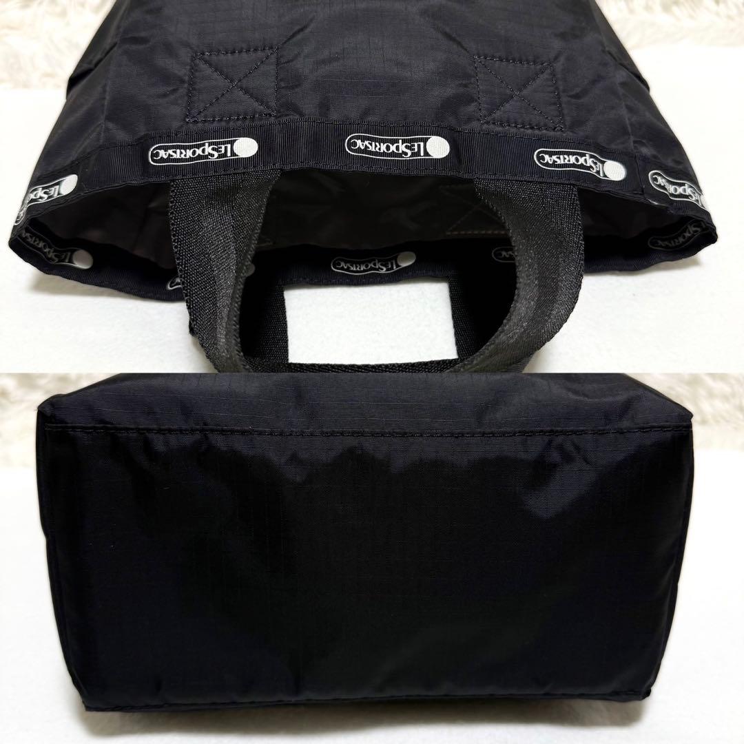 美品 アダムエロペ レスポートサック リバーシブル トート バッグ ブラック