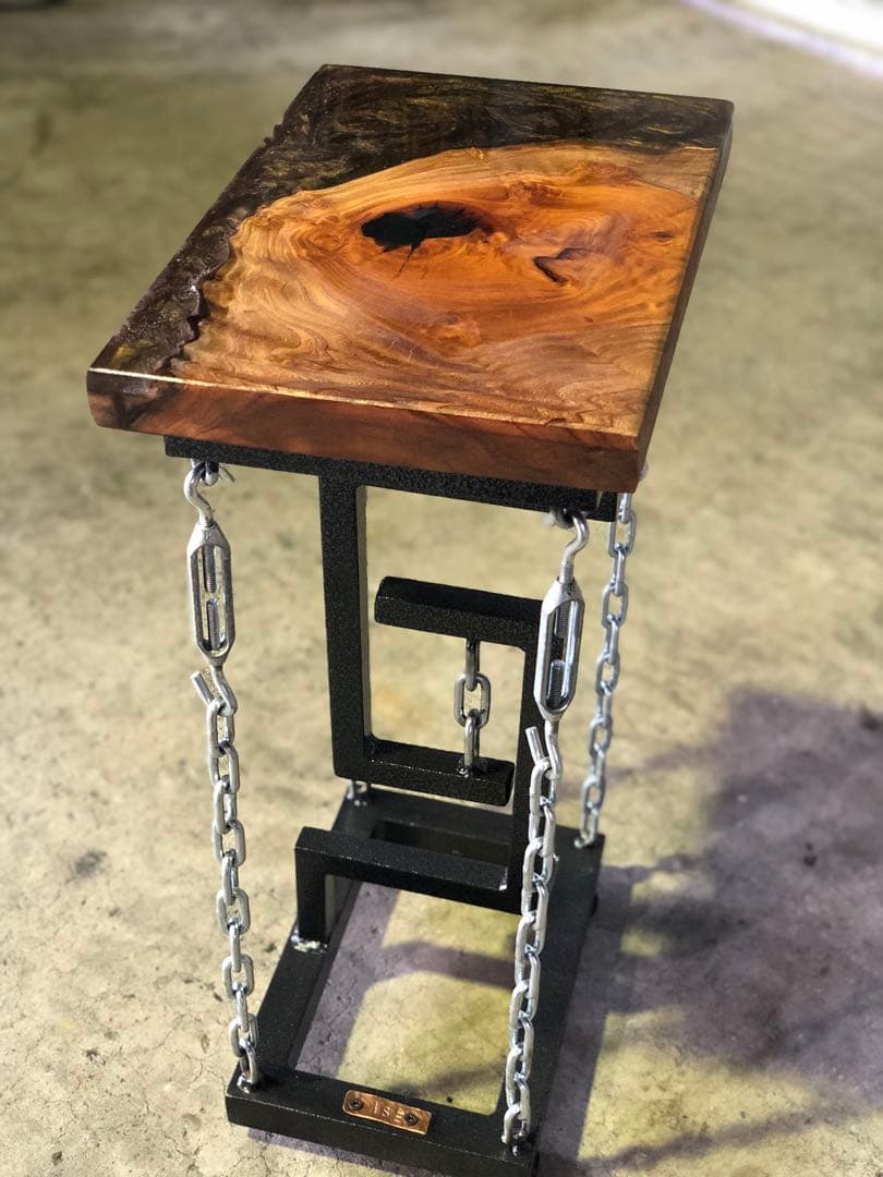 レジン×テンセグリティ　サイドテーブル