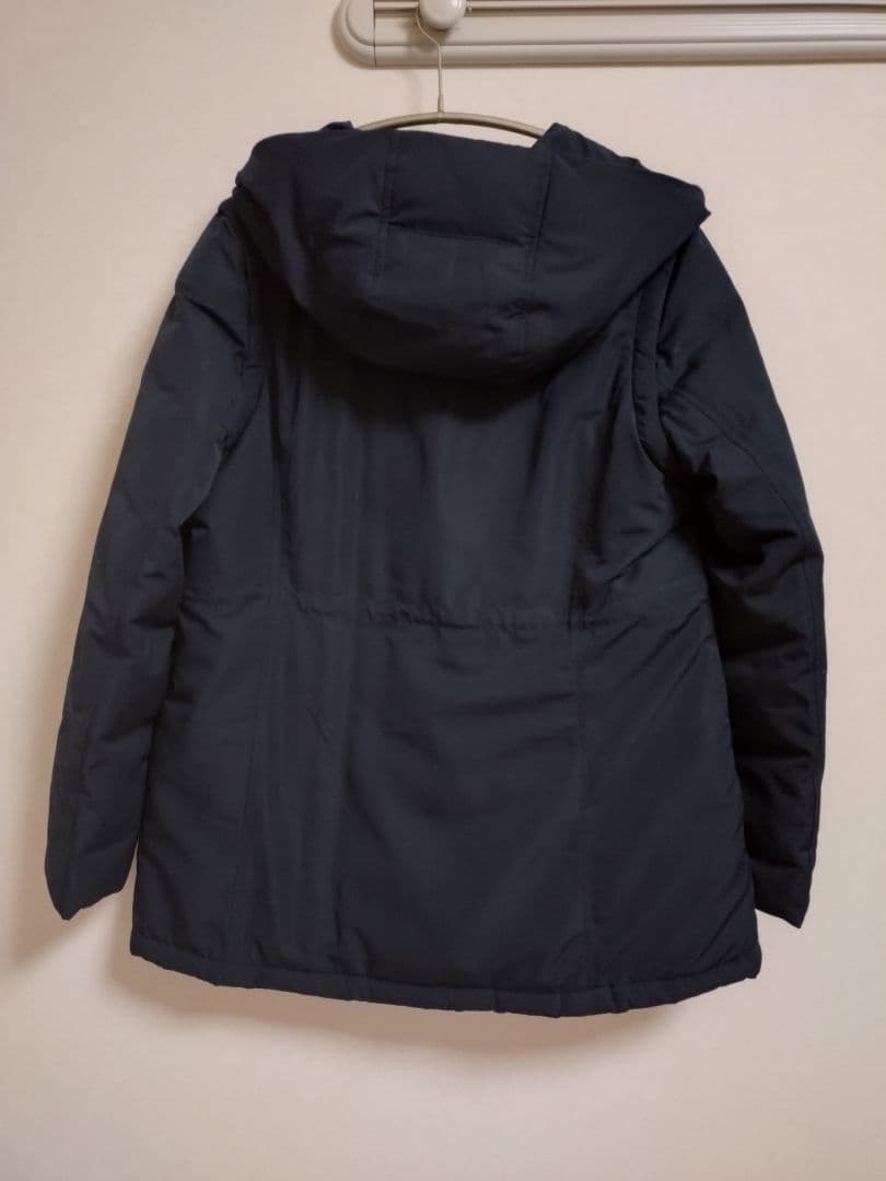 エニィスィス　2WAYドロストフーディミドルダウン　L　ネイビー　anySiS