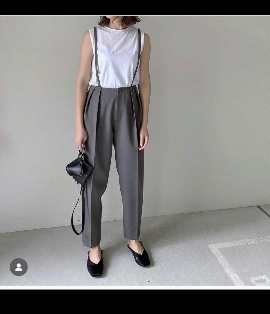 LOHEN ローレン サスペンダーパンツ ブラック　36