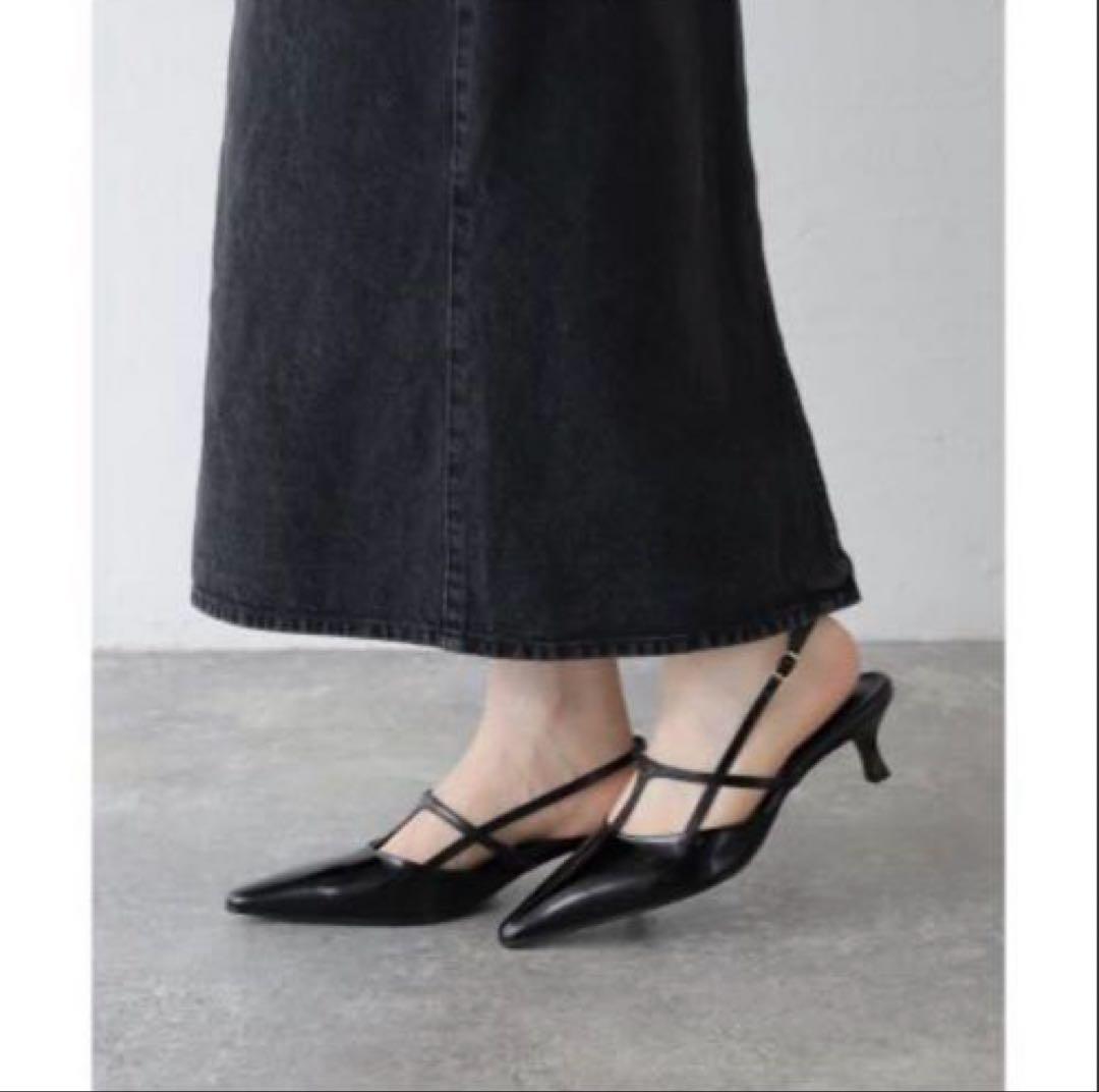ORR 韓国 T-Strap Slingback ストラップパンプス 38