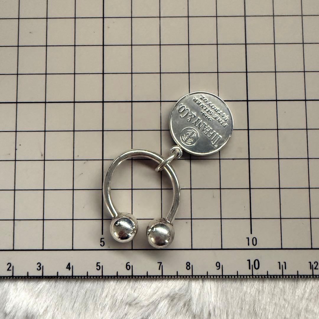 ティファニー　希少　キーリング　キーホルダー　純銀　　SV999