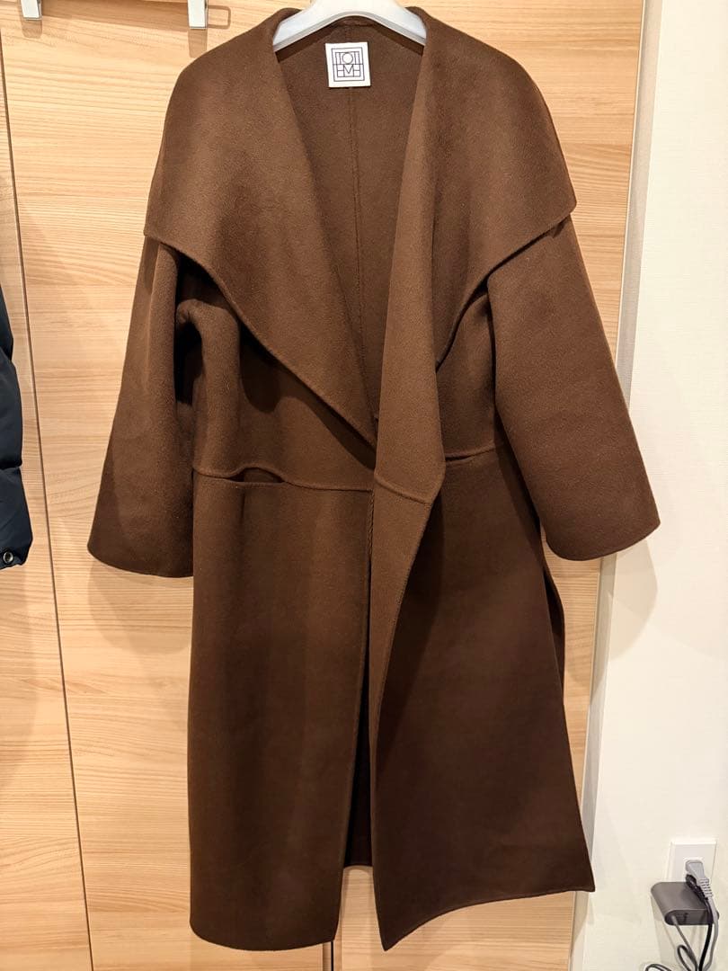 TOTEMEトーテム　ブラウン シグネチャーコート