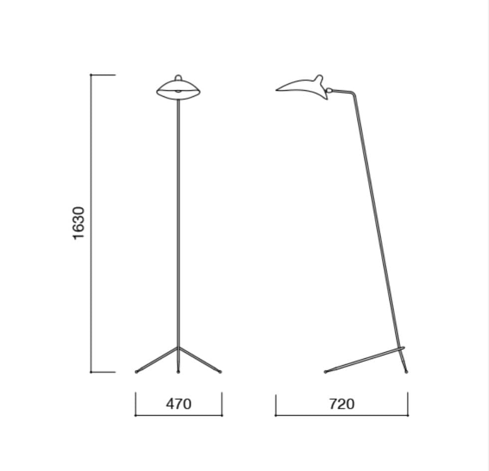 【正規品】LAMPADAIRE 1 LUMIERE /セルジュ・ムーユ