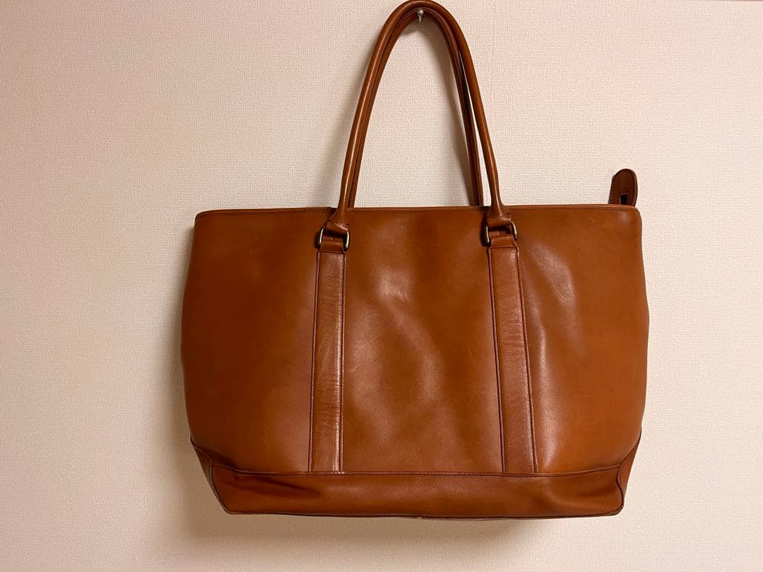 美品　希少　L.L.Bean レザートートバッグ 大容量　ブラウン