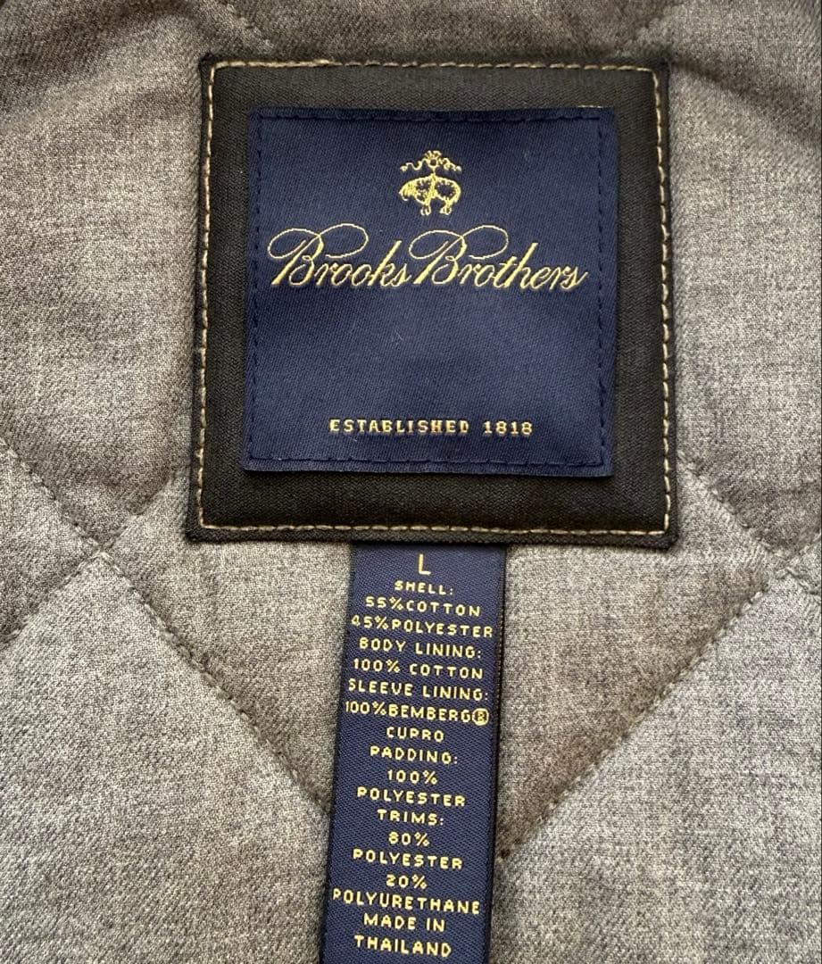 BROOKSBROTHERS ステンカラーコート　中綿　キルティング