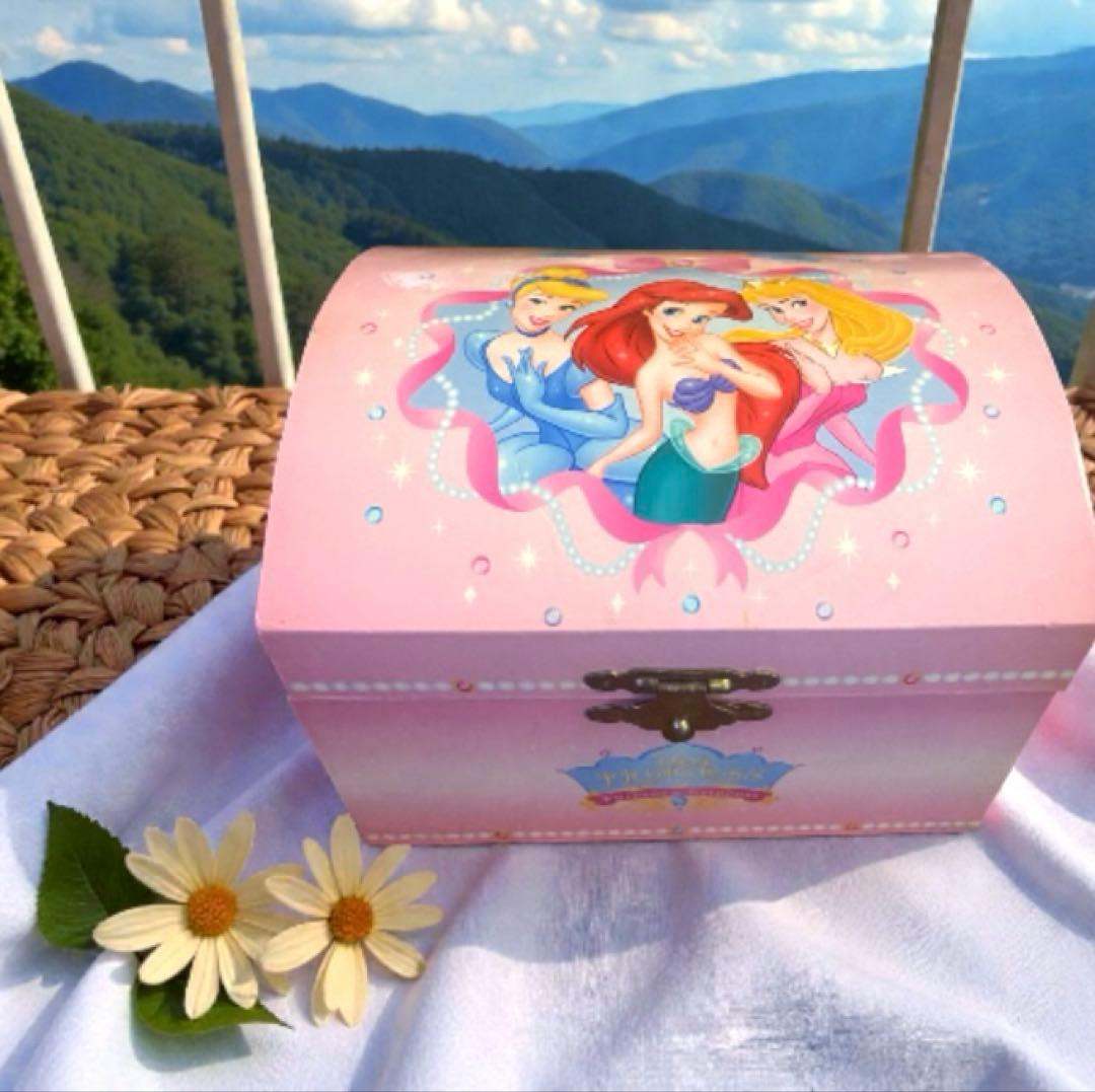 アリエルオルゴール付きジェリーボックス　小物入れ　レトロ　当時物　入手困難